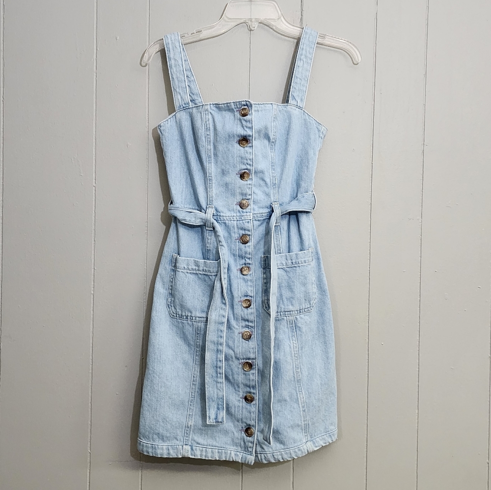 Reformation Jean's Light Blue Denim Dress